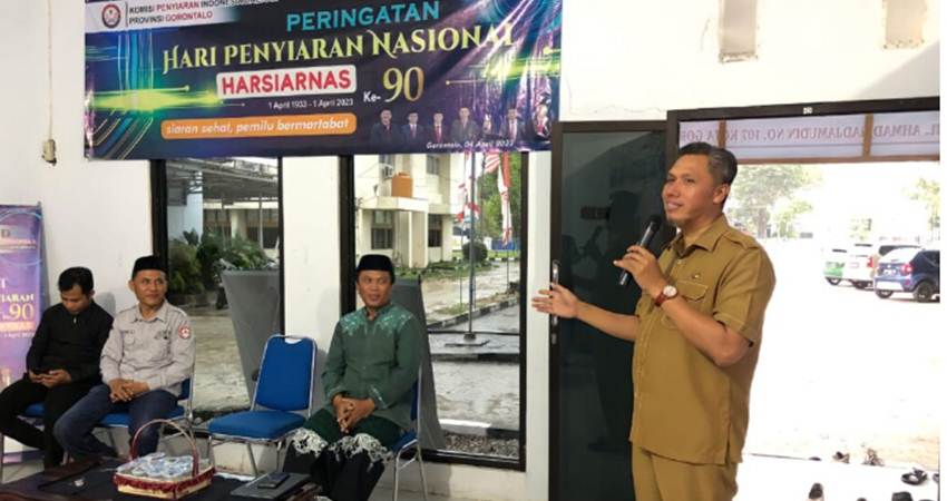 KPID Gorontalo Peringati Harsiarnas, Kadis Kominfotik Tekankan Pentingnya Konten Lokal