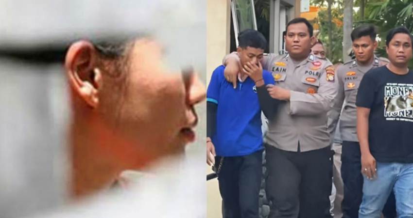 Pelaku Ketika Diamankan Polres Metro Jakarta Utara
