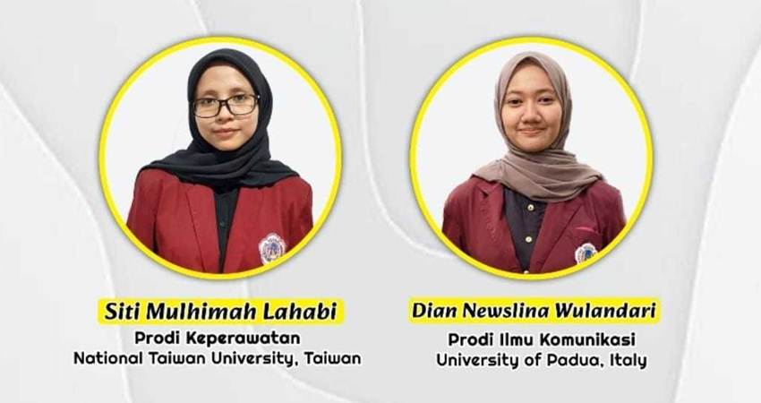 Hebat, Dua Mahasiswa UNG Studi ke Italia dan Taiwan