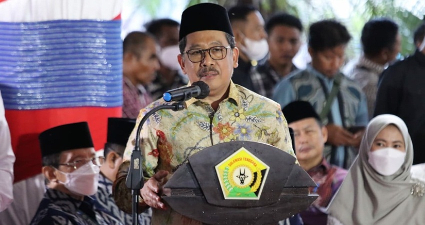 Wakil Menteri Agama Zainut Tauhid membuka PTQ RRI Tingkat Nasional ke-53 tahun 2023, di Kendari, Sulawesi Tenggara. Foto dok. Kemenag/ JPNN.com