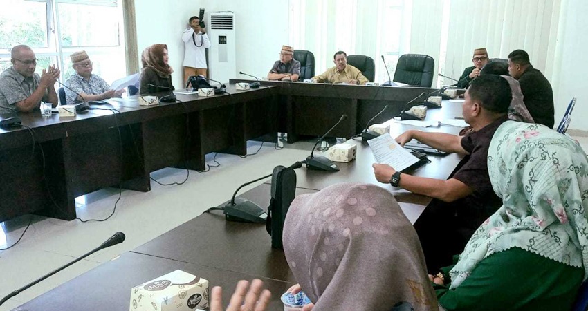 Rapat Badan Musyawarah (Banmus) Deprov Gorontalo membahas agenda RIK, kemarin (15/5). (Humas)