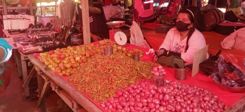 Rempah-rempah yang dijual pedagang di salah satu Pasar Tradisional. (Atika)