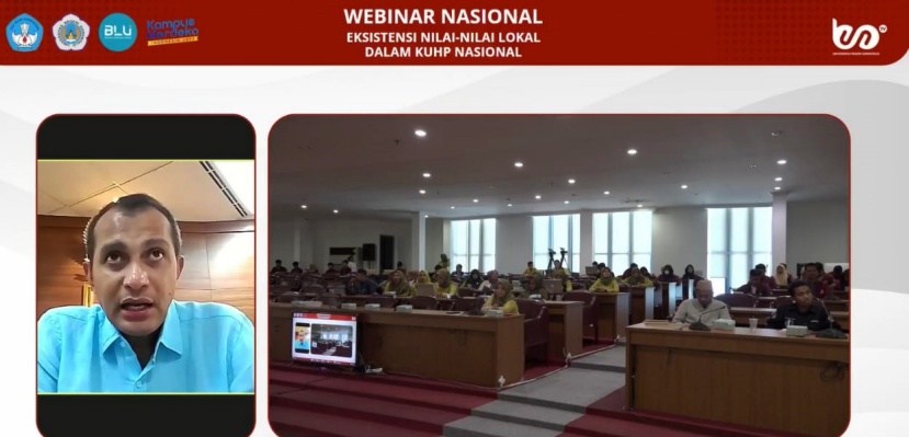 Pelaksanaan Webinar Nasional, Fakultas Hukum, Universitas Negeri Gorontalo. (Foto: dokumen ung)
