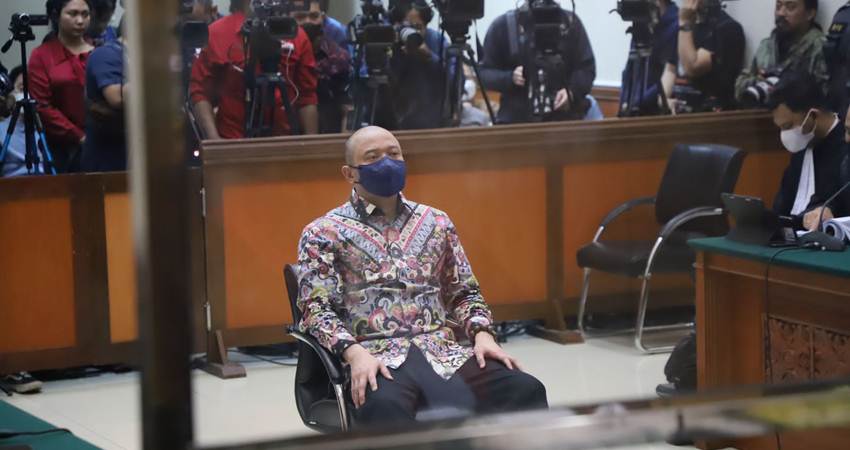 Teddy Minahasa dalam persidangan di Pengadilan Negeri Jakarta Barat-Puspenkum Kejagung-Puspenkum Kejagung