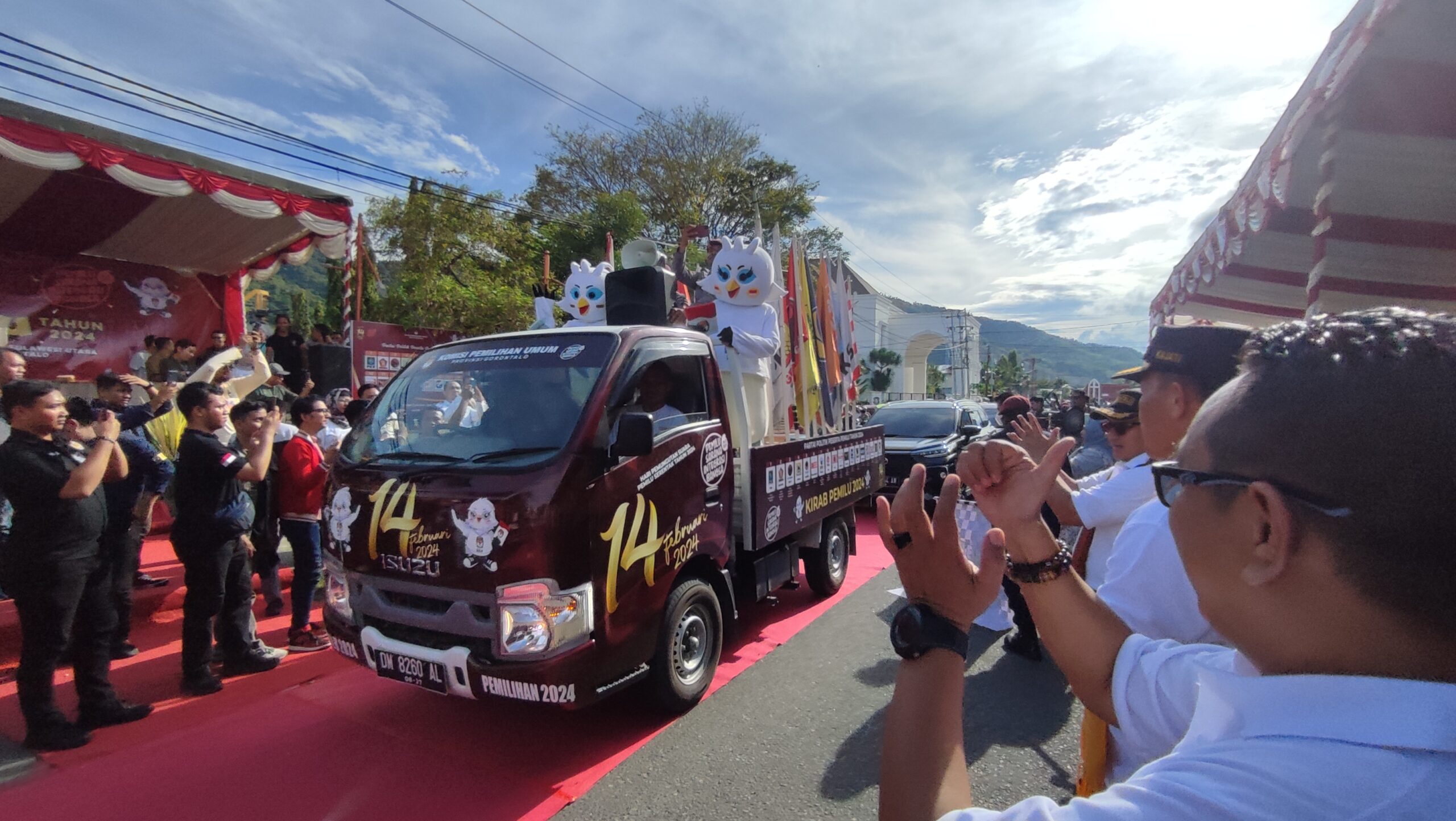 Kirab Pemilu Mampir di Gorontalo 