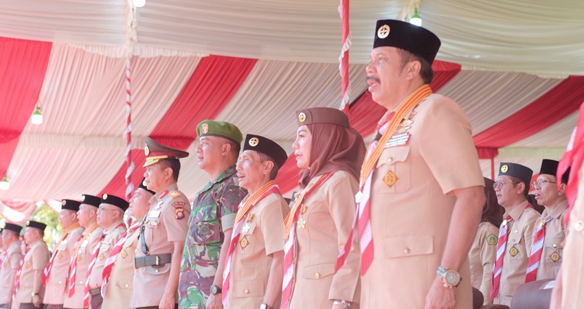 BUPATI Nelson Pomalingo saat hadir pada pembukaan PWN-PTK 2023.