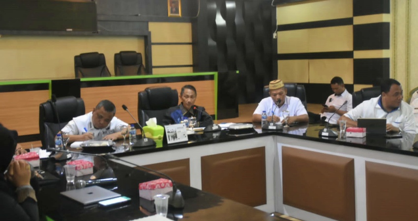 SUASANA Pelaksanaan Rapat pimpinan membahas rekomendasi dari BPK.
