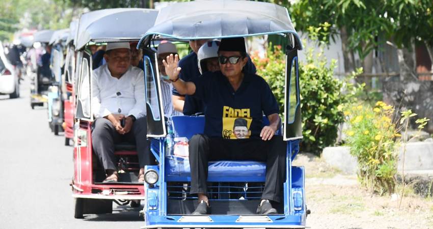 Naik Bentor, Fadel Daftar Pertama Calon DPD RI