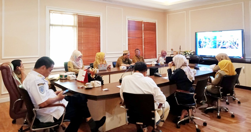 Para pejabat Pemkot Gorontalo ketika mengikuti Rakornas inflasi beberapa waktu yang lalu. (Foto: Istimewa)