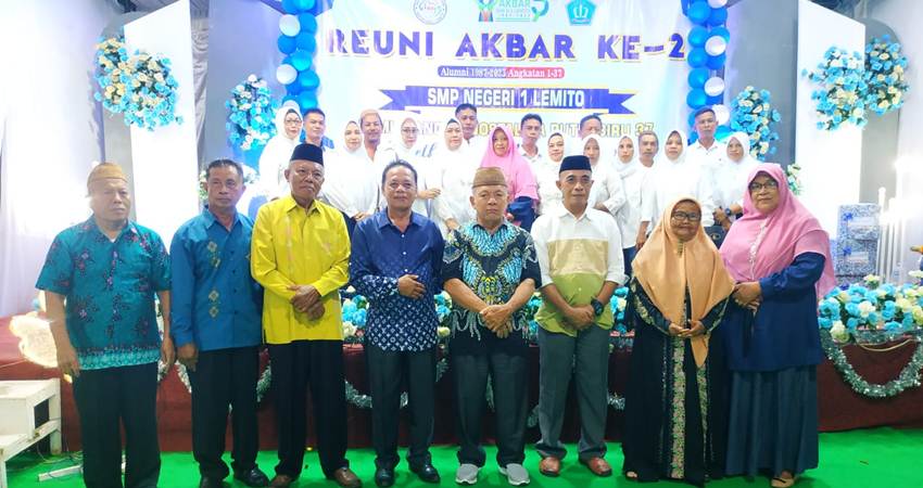 Pererat Silaturahmi, IKA SMP Negeri 1 Lemito Gelar Reuni Akbar ke-2