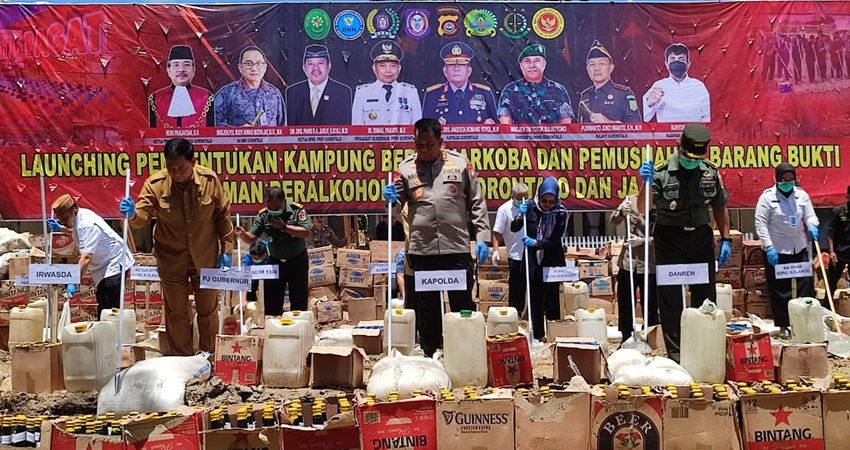 Kapolda Bersumpah Gorontalo Bakal Bersih dari Miras