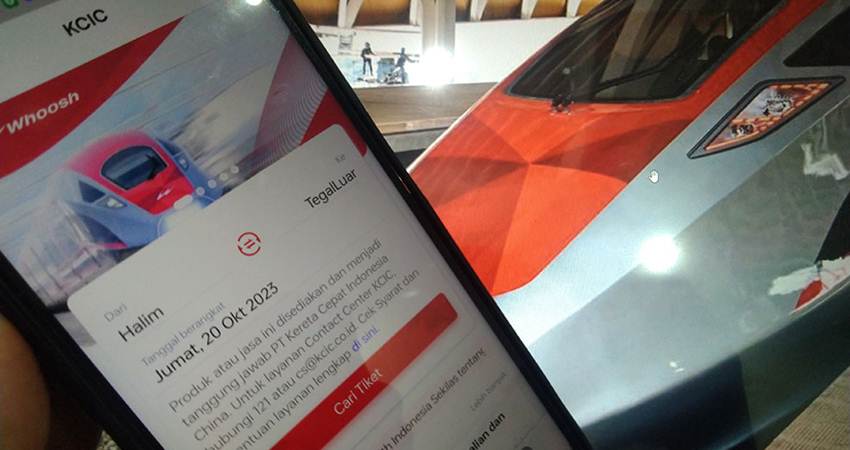 Memesan tiket KCJB Whoosh lewat aplikasi Access by KAI-Harian Disway-