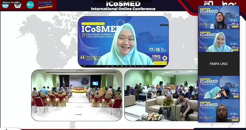 Pelaksanaan International Conference on Sciences, Mathematics, and Education (ICoSMEd) 2023 yang kedua kalinya, pada Selasa (17/10) pekan lalu. (foto : dok / ung)