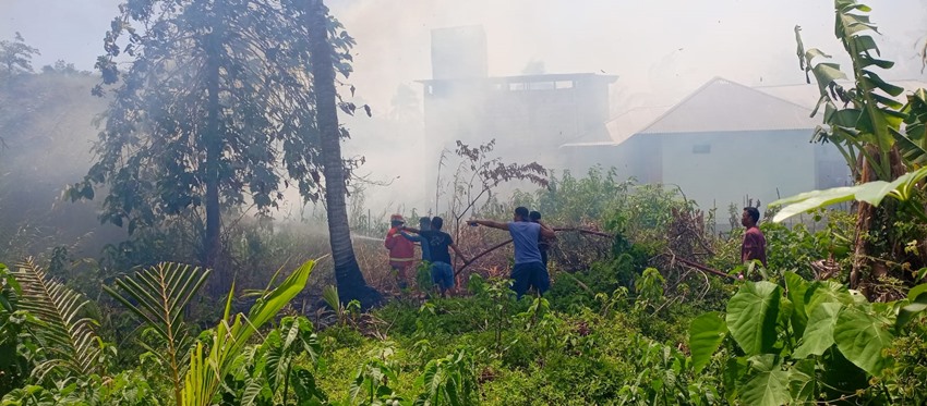 Lahan Milik Warga Buliide Hangus Terbakar