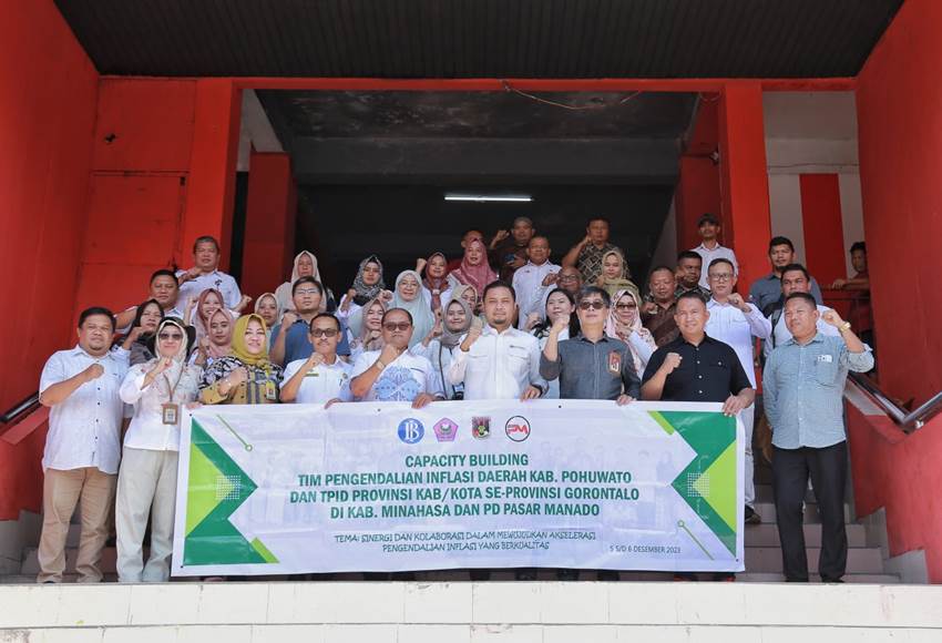 Capacity Building TPID Pohuwato di Sulawesi Utara, Selasa (6/12/2023). Foto : Humas.