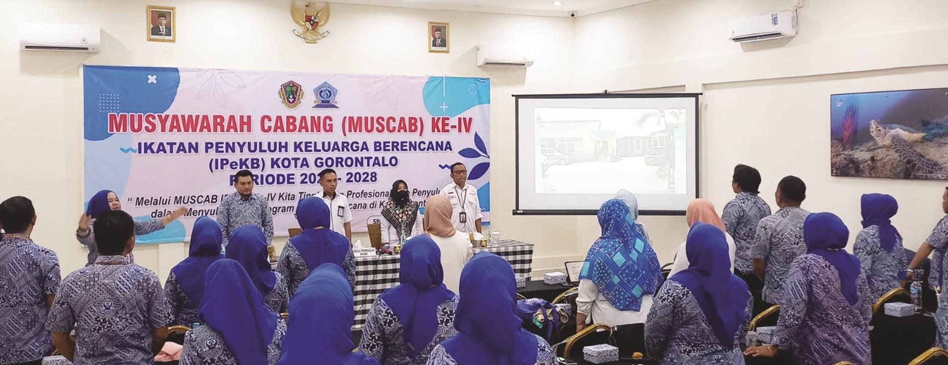 Suasana penyelenggaraan Muscab IPeKB Kota Gorontalo, Rabu (29/11/2023). (Foto: Rendi Wardani Fathan/GORONTALO POST)