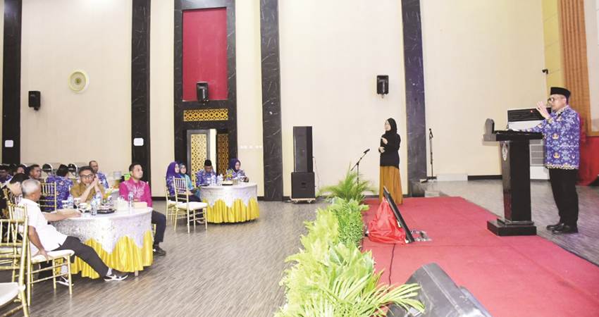 Suasana pelaksanaan kegiatan FKP RPD tahun 2025-2026 yang diselenggarakan Bapppeda Kota Gorontalo, Selasa (19/12/2023) di BLY. (Foto: Prokopim)
