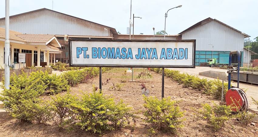 Kantor PT Biomasa Jaya Abadi (BJA) di Kecamatan Popayato Timur, Kabupaten Pohuwato, Provinsi Gorontalo.