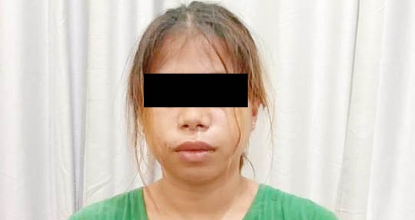 Arnita alias Aning (19), perempuan yang membunuh keponakan di Tutuyan, Bolaang Mongondow Timur. (Foto: Istimewa)