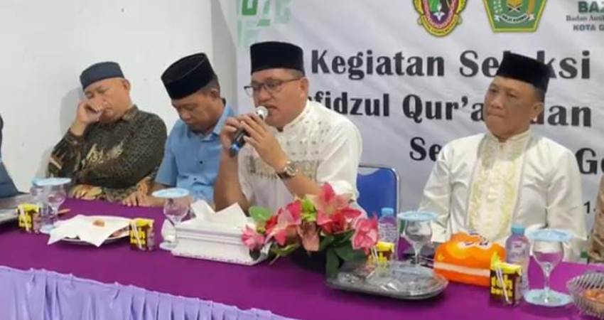 Suasana pelaksanaan kegiatan seleksi tahfidzul Qur'an dan tilawah mujawad, Sabtu (13/1/2024).