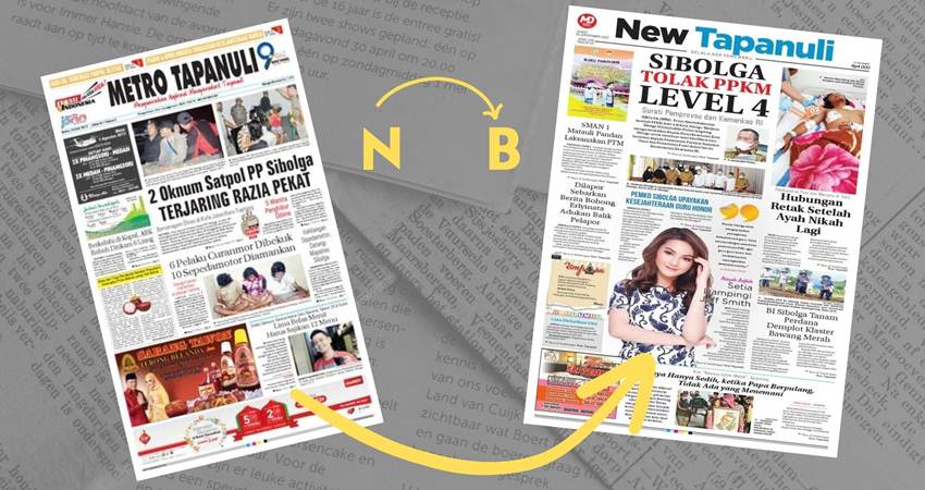 Metrop Tapanuli berganti menjadi New Tapanuli setelah bermasalah dalam penulisan Nabi yang tertulis Babi.--