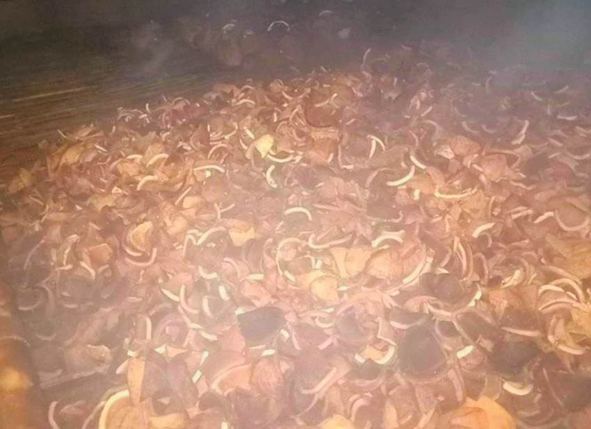 Stok kopra milik salah seorang penampung.