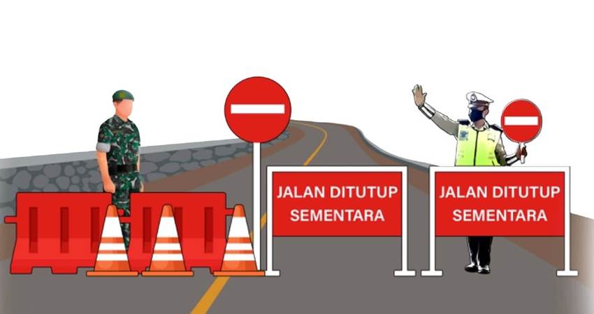 ILUSTRASI – Penutupan sementara ruas jalan akses penghubung Kota Gorontalo dan Kabupaten Gorontalo di Botuliyodu yang akan dilakukan Preservasi atau pelebaran tahun ini. Masyarakat yang hendak melintasi jalan tersebut hendaknya melihat jadwal yang sudah disampaikan lewat pemberitaan ini maupun pengumuman yang ada di lokasi proyek.
