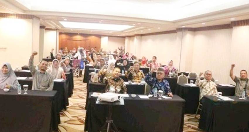 Pimpinan dan anggota Deprov Gorontalo saat Bimtek hari kedua yang berlangsung di hotel Milenium, Jakarta, kemarin (27/2) kemarin.