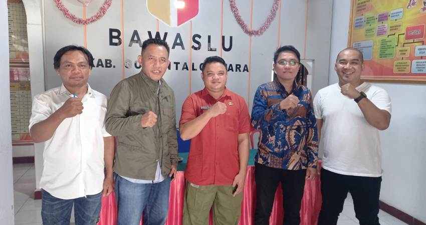 Koordinasi Pengawasan Iklan Kampanye, KPID Gorontalo Sambangi Bawaslu Gorut