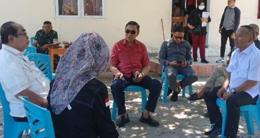 Kunjungan langkah Komisi I Deprov Gorontalo memantau rekapitulasi suara Pemilu di tingkat PPK di kecamatan Tilango, Kabupaten Gorontalo, kemarin (22/2).