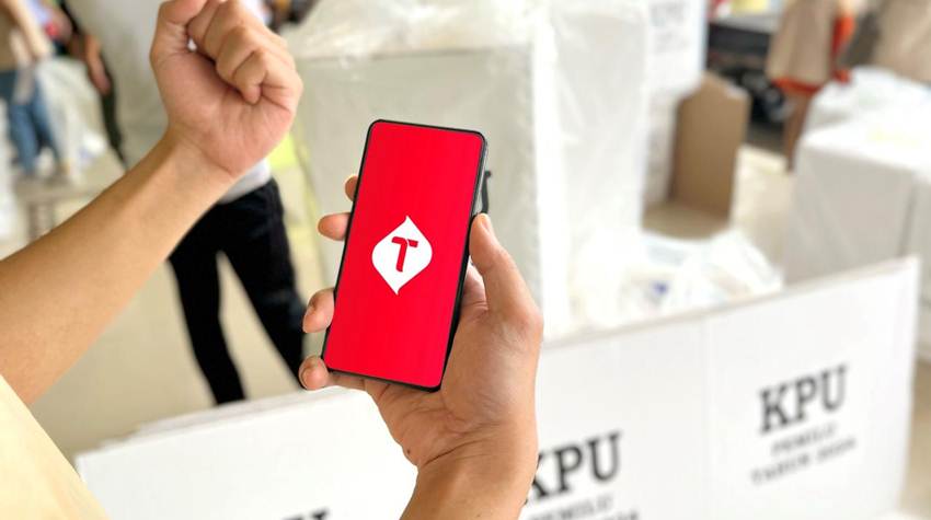 BROADBAND PEMILU : Trafik layanan data atau payload Telkomsel selama momen Pemilu Serentak 2024 mencapai 54,14 Petabyte atau meningkat 8,41% dibandingkan rerata payload pada hari biasa. (foto : dok / telkomsel)