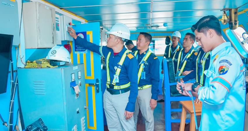 Balai Pengelola Transportasi Darat (BPTD) Kelas II Gorontalo, Direktorat Jenderal Perhubungan Darat, Kementerian Perhubungan melakukan Inspeksi Keselamatan Kapal Motor Penyeberangan (KMP) di Pelabuhan Penyeberangan Gorontalo pada Rabu (6/3) dan Pelabuhan Penyeberangan Marisa pada Kamis (7/3). Foto dok Kemenhub