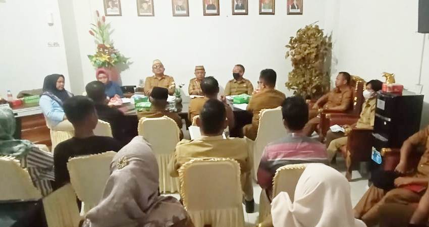 Rapat evaluasi pengelolaan pantai Minanga oleh Komisi 3 dengan pihak terkait.