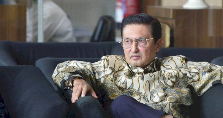 Fadel Muhammad saat berada di gedung Merah Putih, KPK, Jakarta, Senin (25/3).