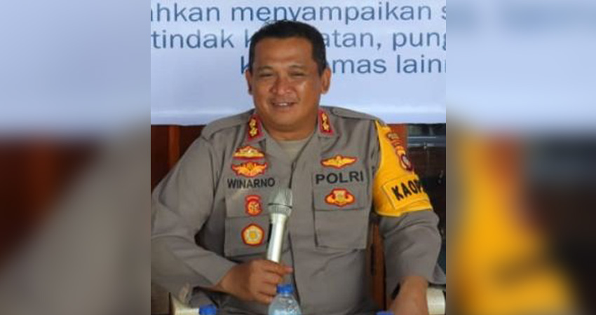 ===Kapolres Pohuwato AKBP Winarno ===