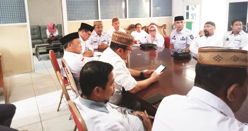 Suasana rapat penetapan zakat fitrah yang dilaksanakan Pemerintah Kota Gorontalo.
