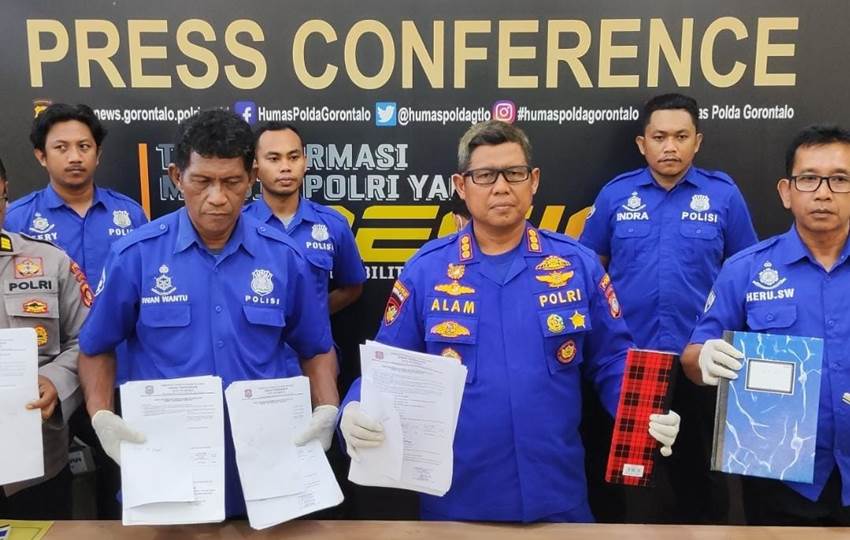 Kasus ilegal fishing saat akan diserahkan ke Kejari Koa Gorontalo oleh, Subditgakkum, Senin (26/02/2024).