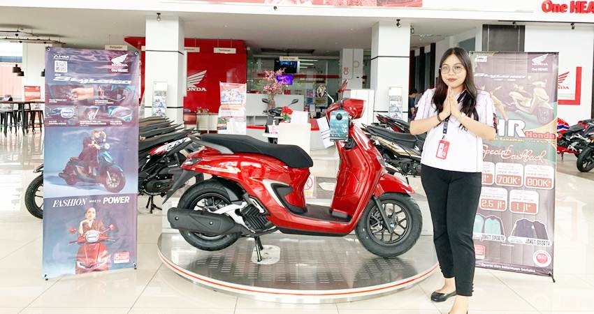 PT DAW menyiapkan voucher sebesar Rp 500 ribu untuk setiap pembelian New Honda Stylo 160. (foto : dok /daw)
