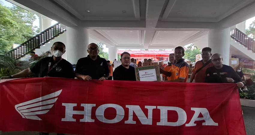 DAW Peduli, Salurkan Bantuan untuk Korban Becana Gunung Ruang