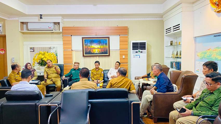 Temui Sekprov, Kwarda Gorontalo Paparkan Kesiapan Peran Saka Nasional di Gorontalo