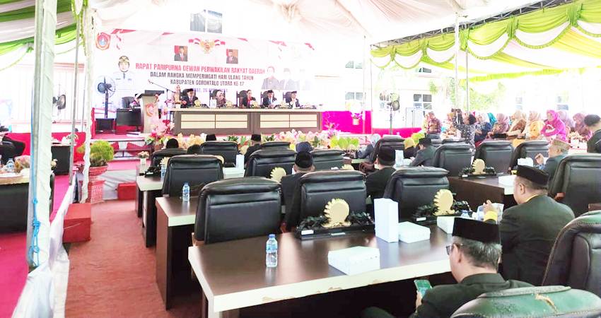 Rapat Paripurna dalam rangka HUT Gorit ke-17 akhir pekan kemarin.