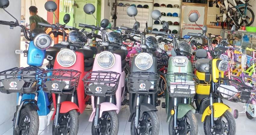 Salah satu sepeda listrik yang dijual (foto:istimewa)
