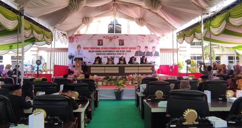 Rapat Paripurna HUT Kabupaten Gorut ke-17.