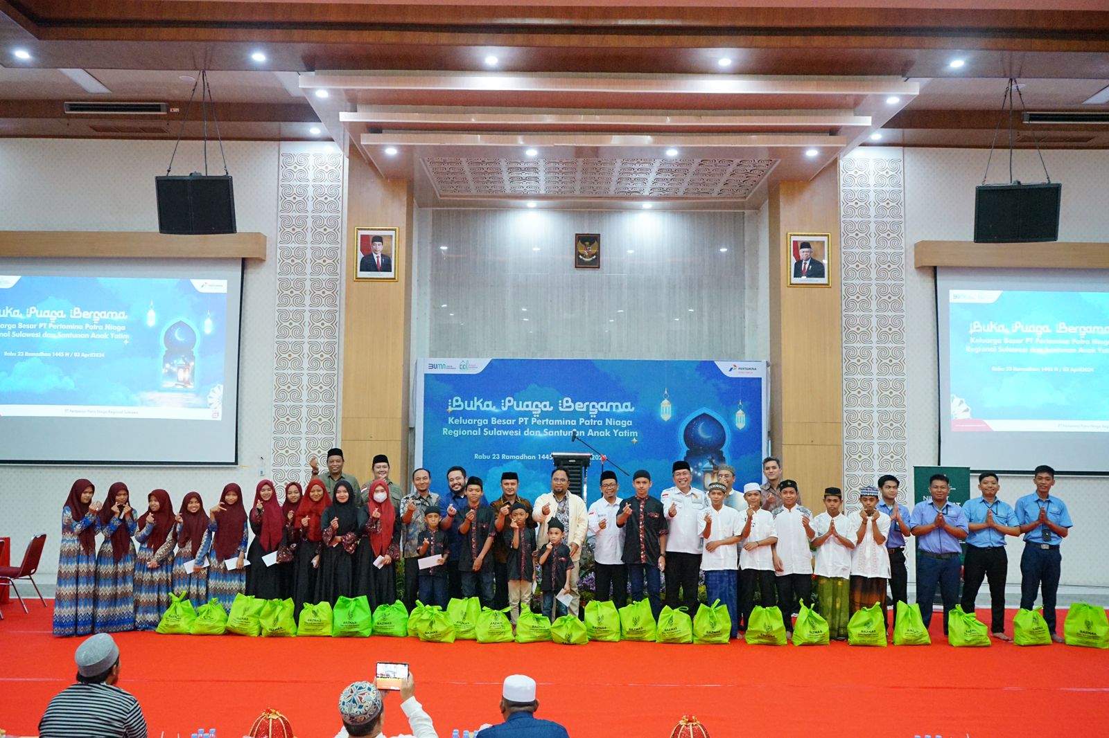 Pertamina Patra Niaga Regional Sulawesi Santuni Anak Yatim dan Gandeng BAZNAS untuk Pengumpulan Zakat Kolektif