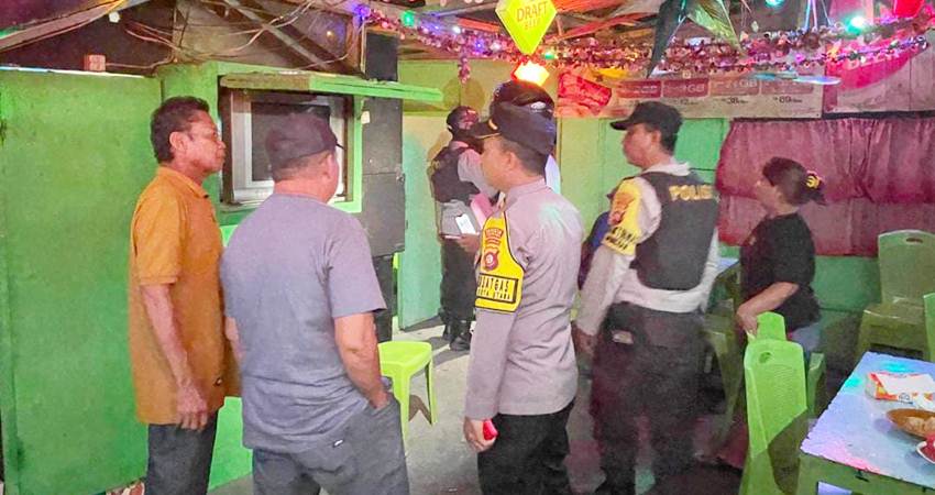 Polsek Kota Utara melakukan patroli KRYD menyisir beberapa lokasi di wilayah Kecamatan Sipatana dan Kota Utara, Sabtu (18/4) malam.