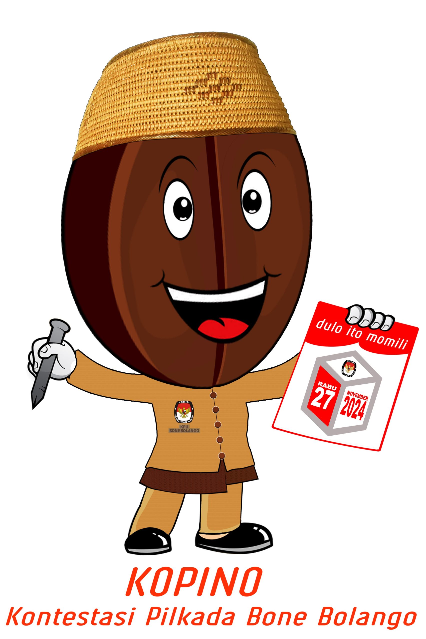 Si Kopino, Kopi Pinogu yang jadi Maskot Pilkada Bone Bolango 2024