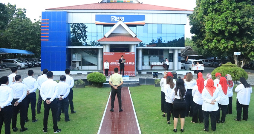 BRI Cabang Limboto Peringati Hari Lahir Pancasila, Jiwa Pemersatu Bangsa Menuju Indonesia Emas