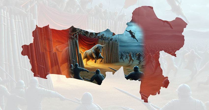 Ilustrasi kandang banteng.-Gambar ini dibuat dengan AI Generatif: Microsoft Copilot-