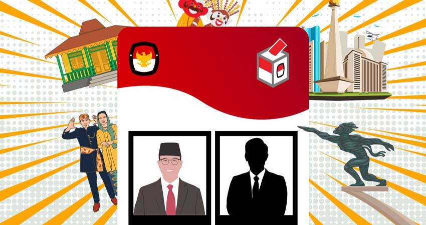 Ilustrasi Anies Baswedan maju Pilgub Jakarta.--