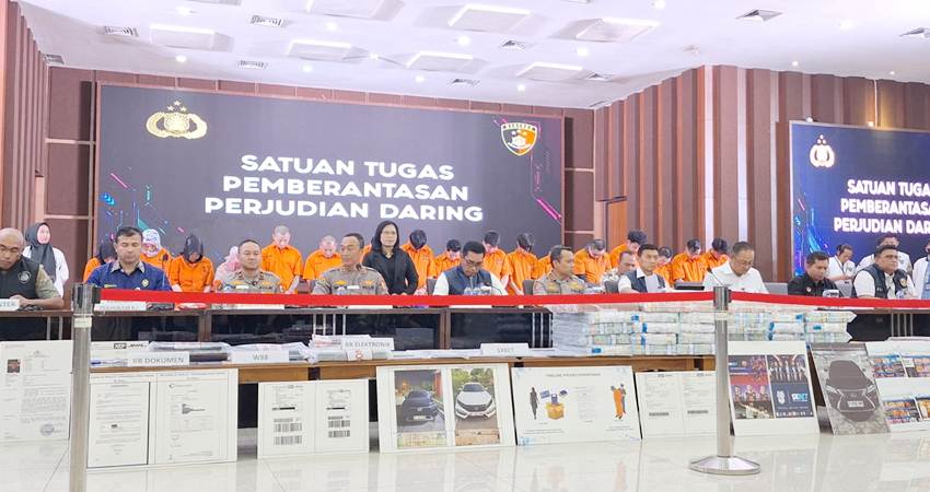 Polri Tangkap 464 Tersangka Judi Online Selama 2 Bulan -Disway/Anisha Aprilia-